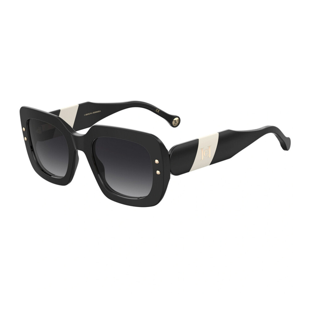 NEW Carolina Herrera HER 0186/S 080S9O Black/White Sunglasses authentic